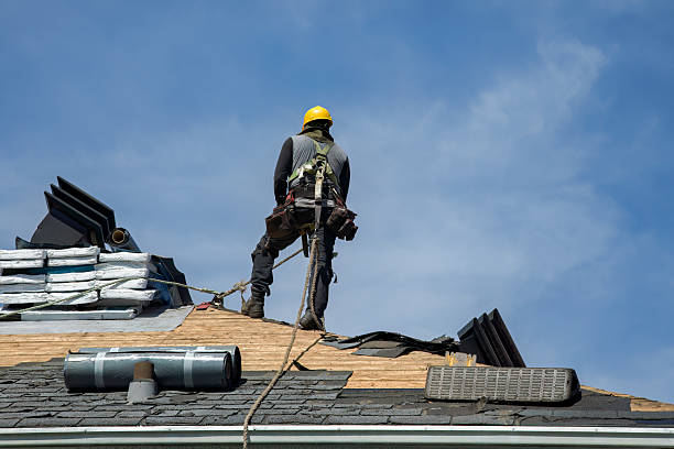 Professional Flat Roof Repair technician working in Gary, IN